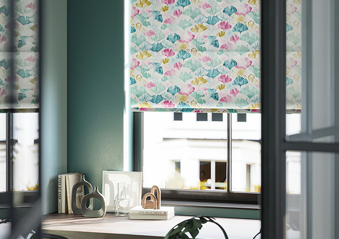 Palm Beach Faux Silk, Tropicana - Twist&Fit Roman Blind - Image 5